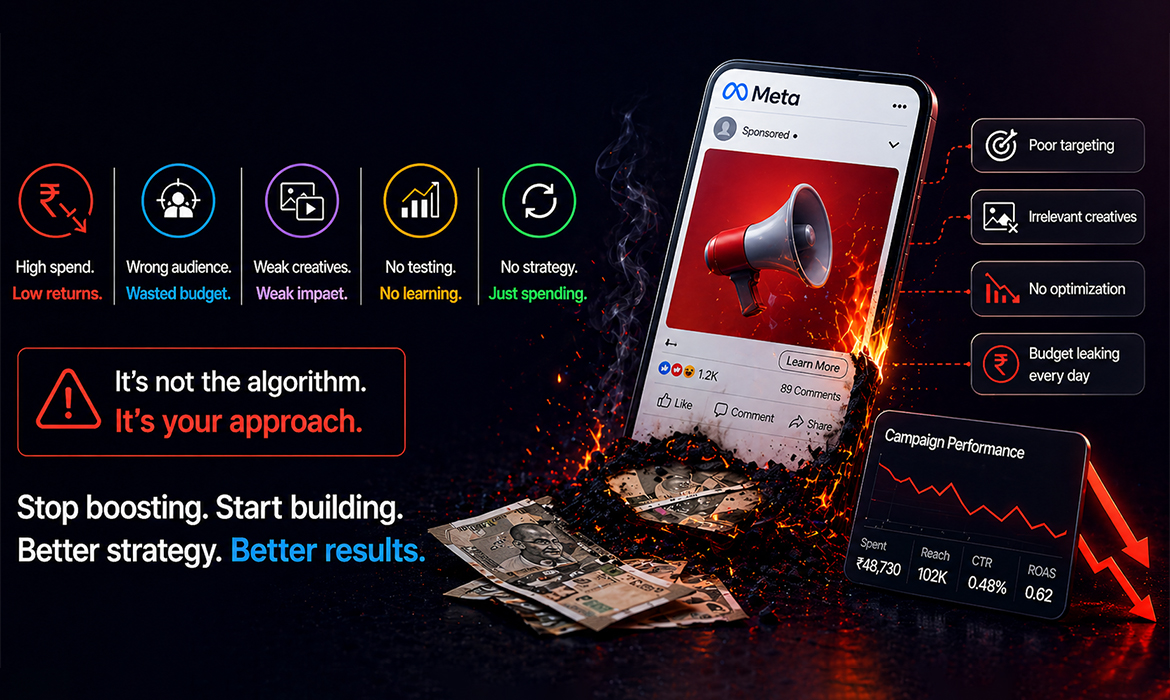 Your Meta Ads Are Burning Money. Here’s the Honest Reason Why.